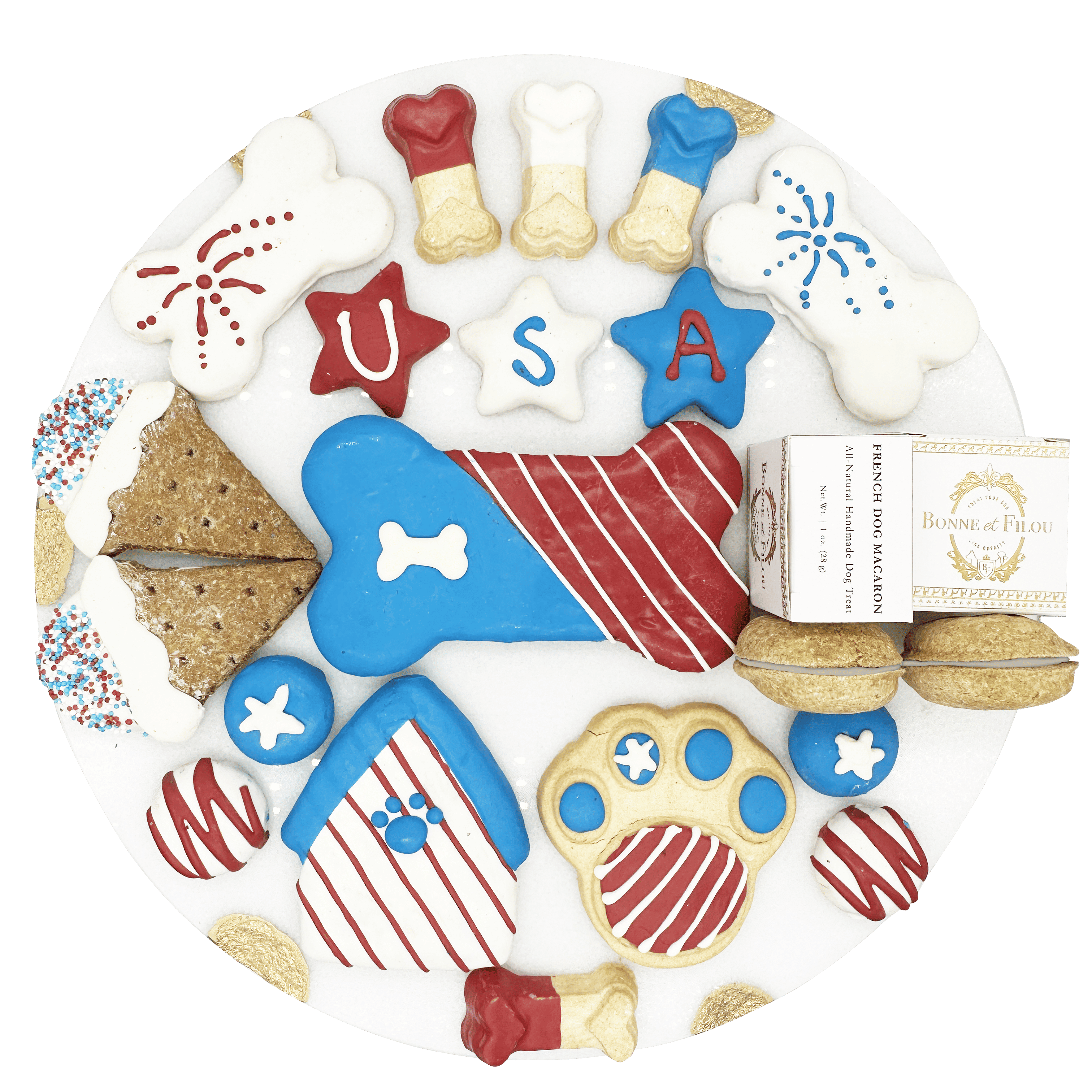 USA Themed Dog Treats Gift Box USA Themed Dog Treats Gift Box