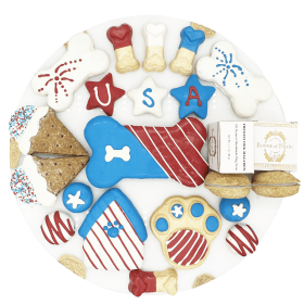 USA Themed Dog Treats Gift Box USA Themed Dog Treats Gift Box