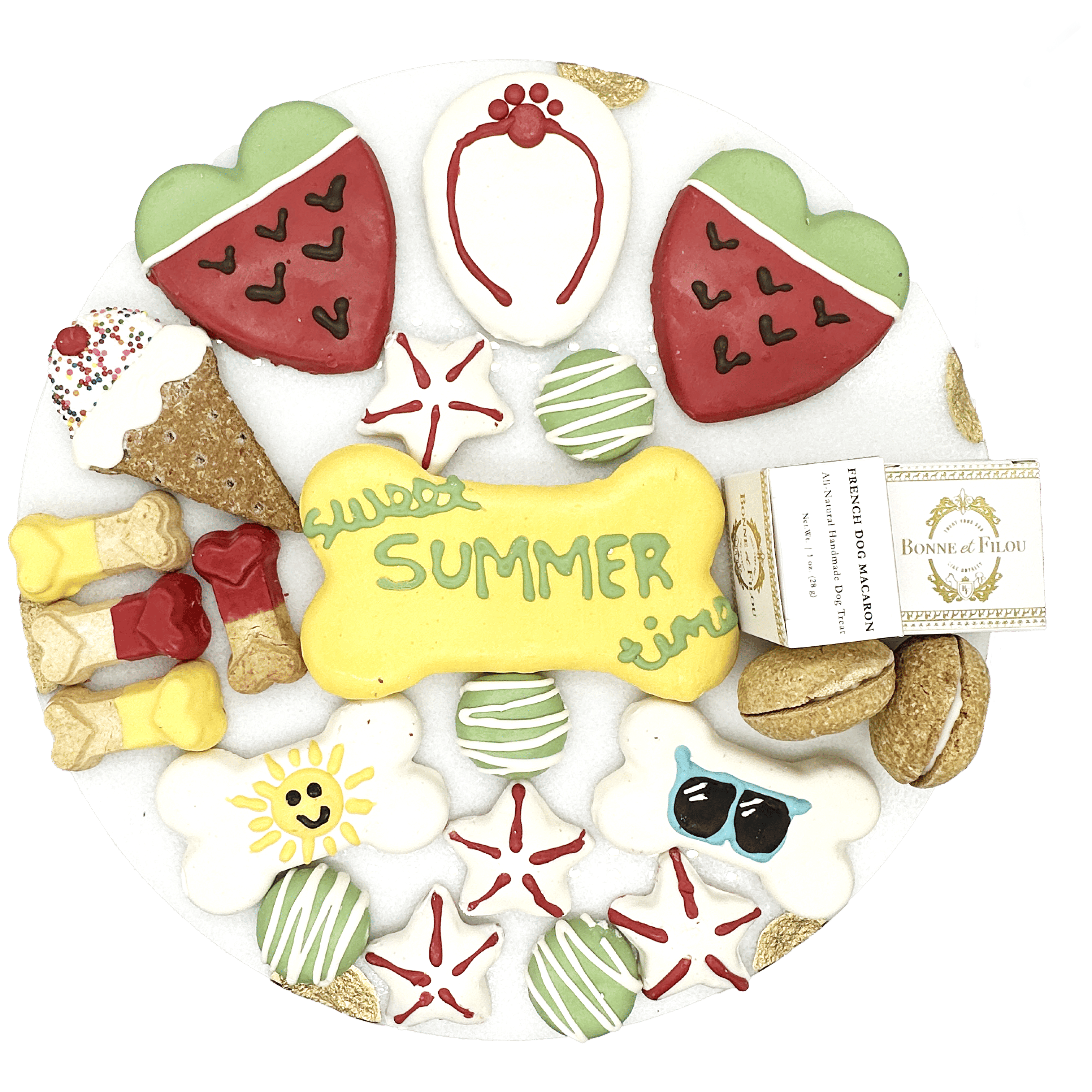 Summer Themed Dog Treats Gift Box Summer Themed Dog Treats Gift Box
